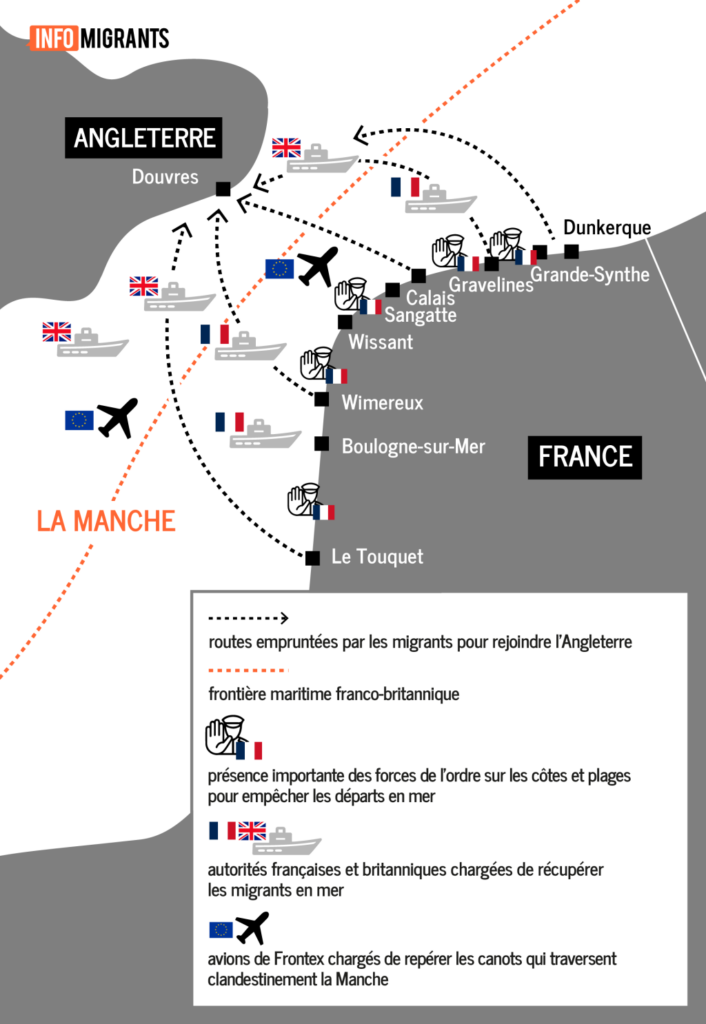 Royaume-Uni : plus de 41 000 arrivées de migrants par la Manche en 2025, le deuxième nombre plus haut jamais enregistré