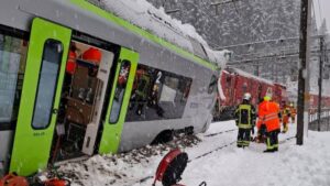 Cinq blessés après le déraillement d’un train dans les Alpes en Suisse