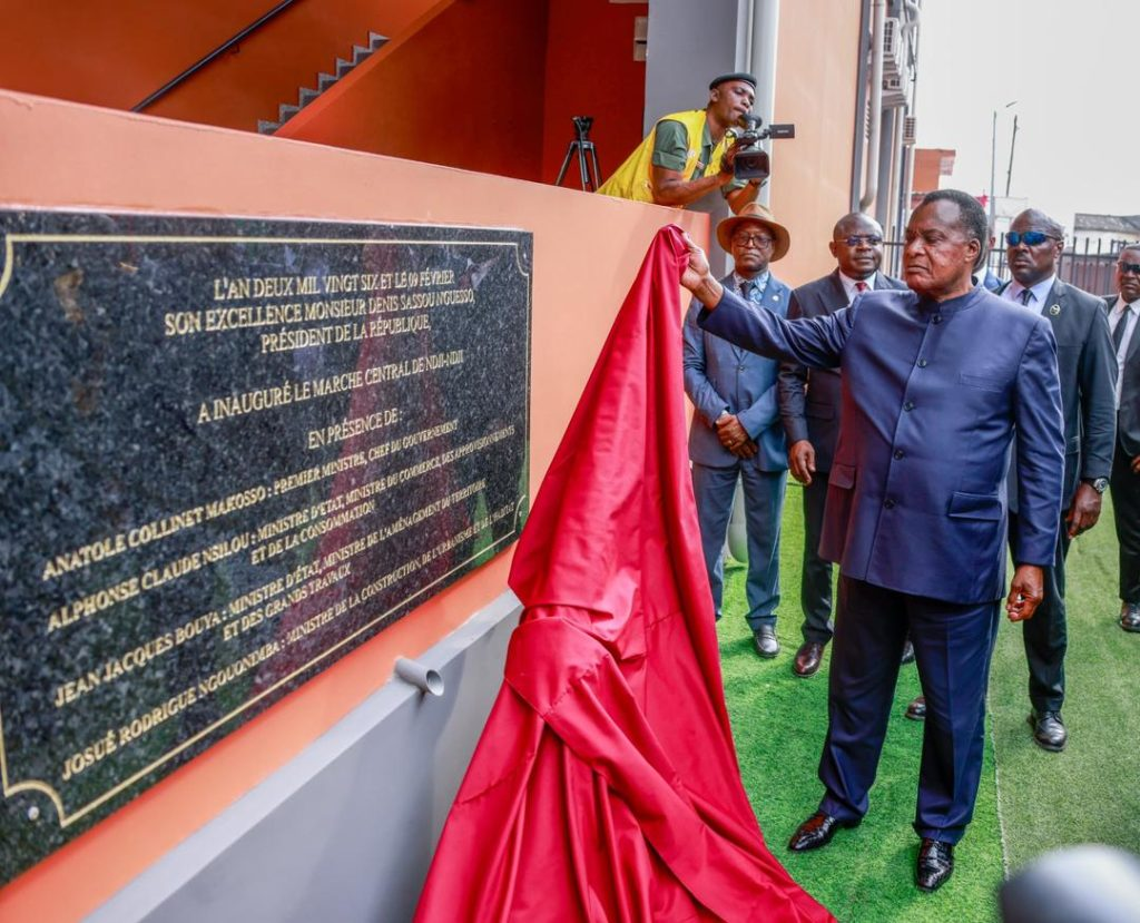 Congo…Pointe-Noire change de visage : Denis Sassou-N’Guesso inaugure le marché central ultramoderne Ndji-Ndji
