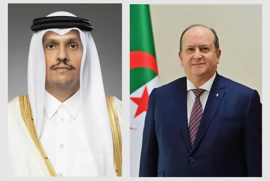 Algérie : Entretien téléphonique entre Sifi Ghrieb et le Premier ministre et ministre des Affaires étrangères de l&rsquo;Etat du Qatar