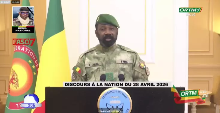 Mali : Goïta dénonce un plan de déstabilisation après les attaques du 25 avril