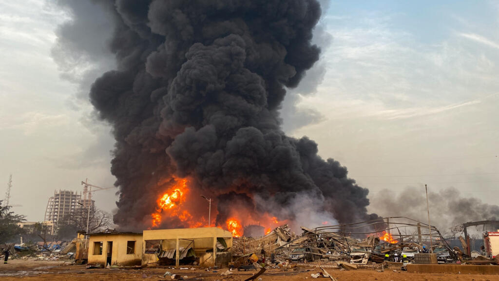 Guinée : nouvel incendie sur le site de l&rsquo;ancien dépôt d&rsquo;hydrocarbures de Conakry