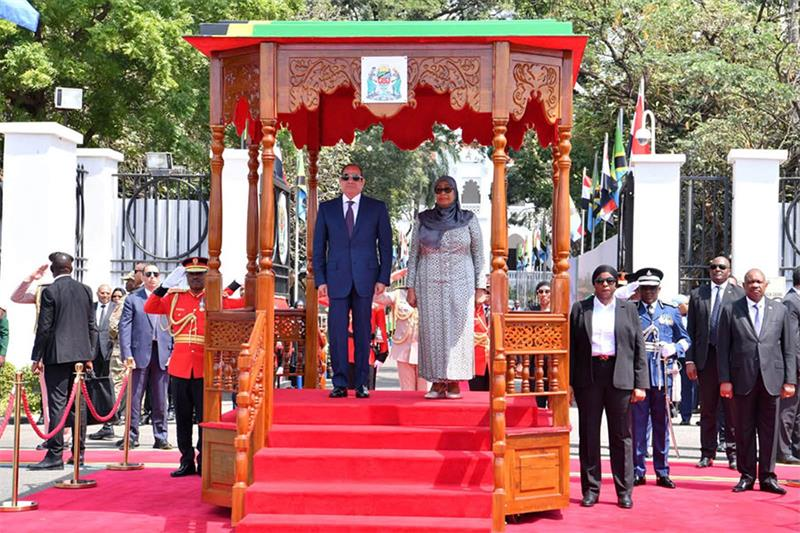 Al-Sissi et son homologue tanzanienne signent des accords de coopération dans les domaines de l&rsquo;agriculture, des transports, de l&rsquo;électricité et de l&rsquo;énergie
