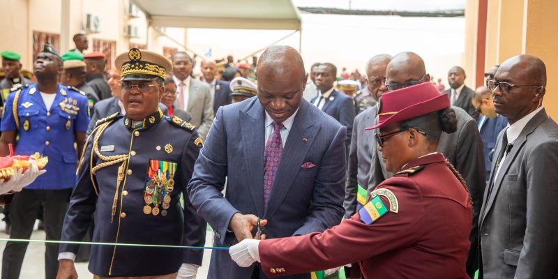 Gabon : Le chef de l’État inaugure deux nouvelles infrastructures dédiées aux forces de défense et de sécurité