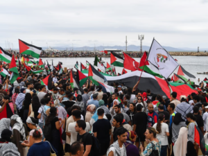 Tunisie : Des centaines de manifestants réclament la libération d’activistes de la flottille pour Gaza